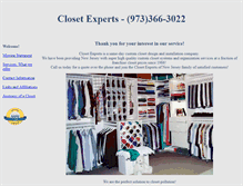 Tablet Screenshot of closet-experts.com